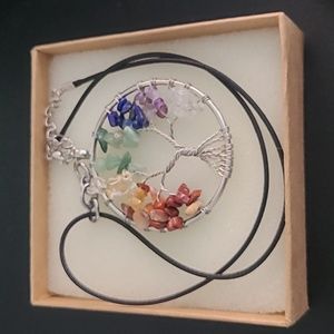 EFYTAL Jewelry Tree of Life colorful necklace